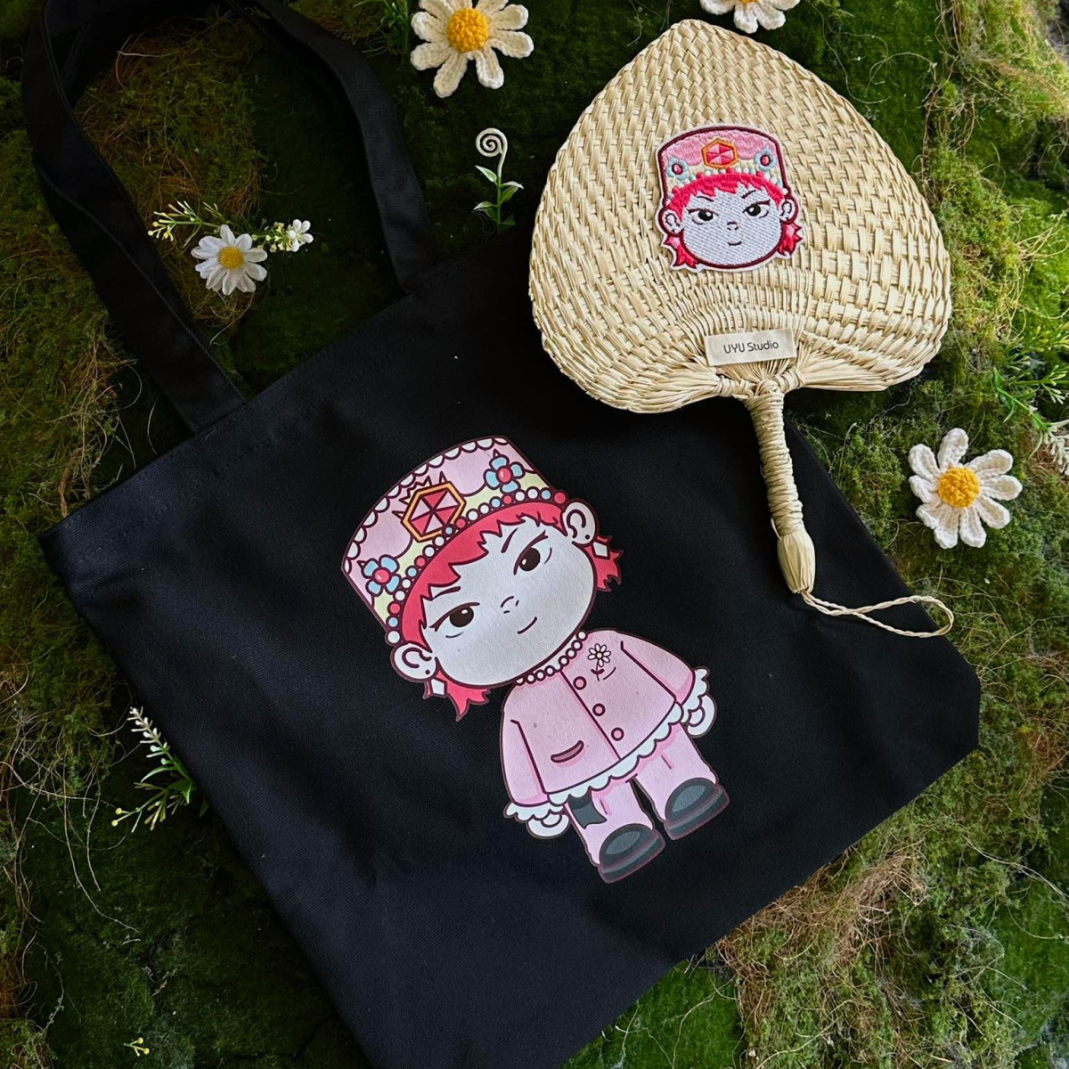 Combo Quạt & túi KWON CHIC SET